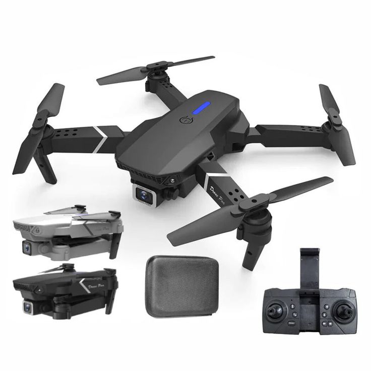 DRON E88 Pro 4K con cámara HD + estuche
